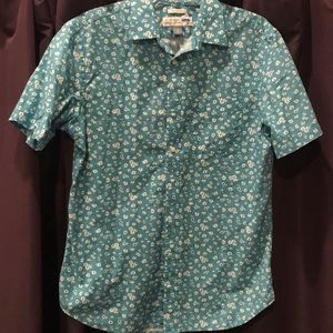 Light blue floral button down - perfect for summer